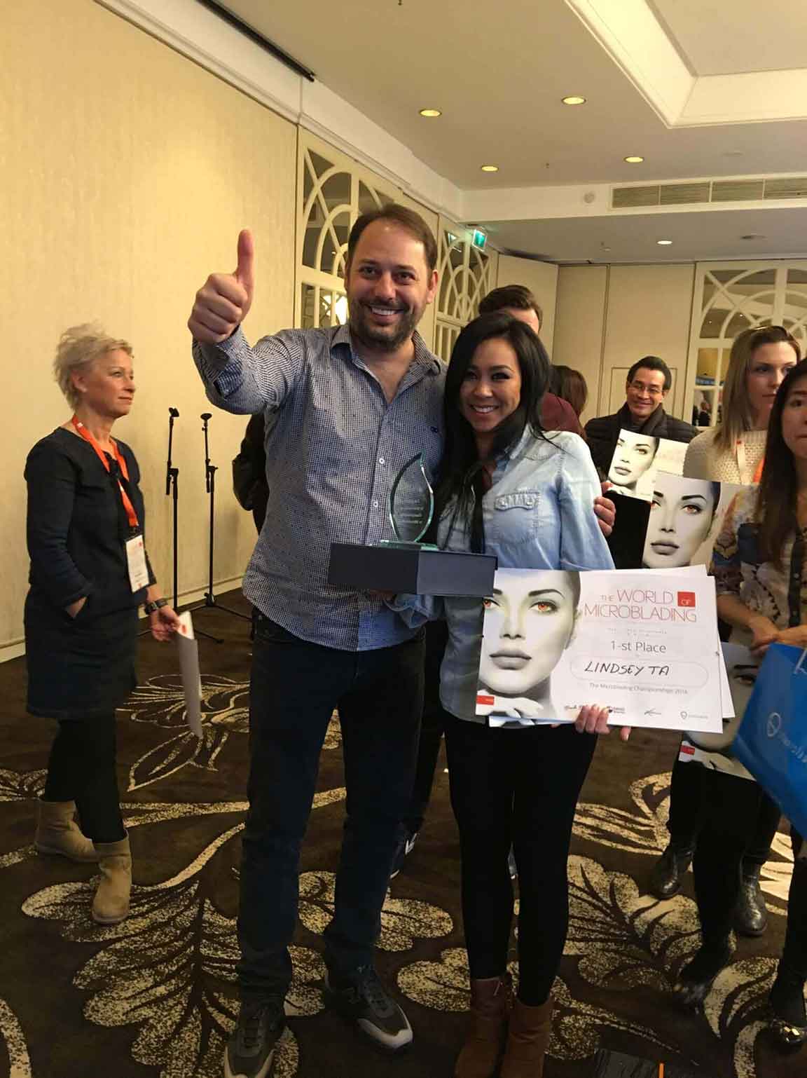Lindsey Ta Won the 2016 World of Microblading Championship!