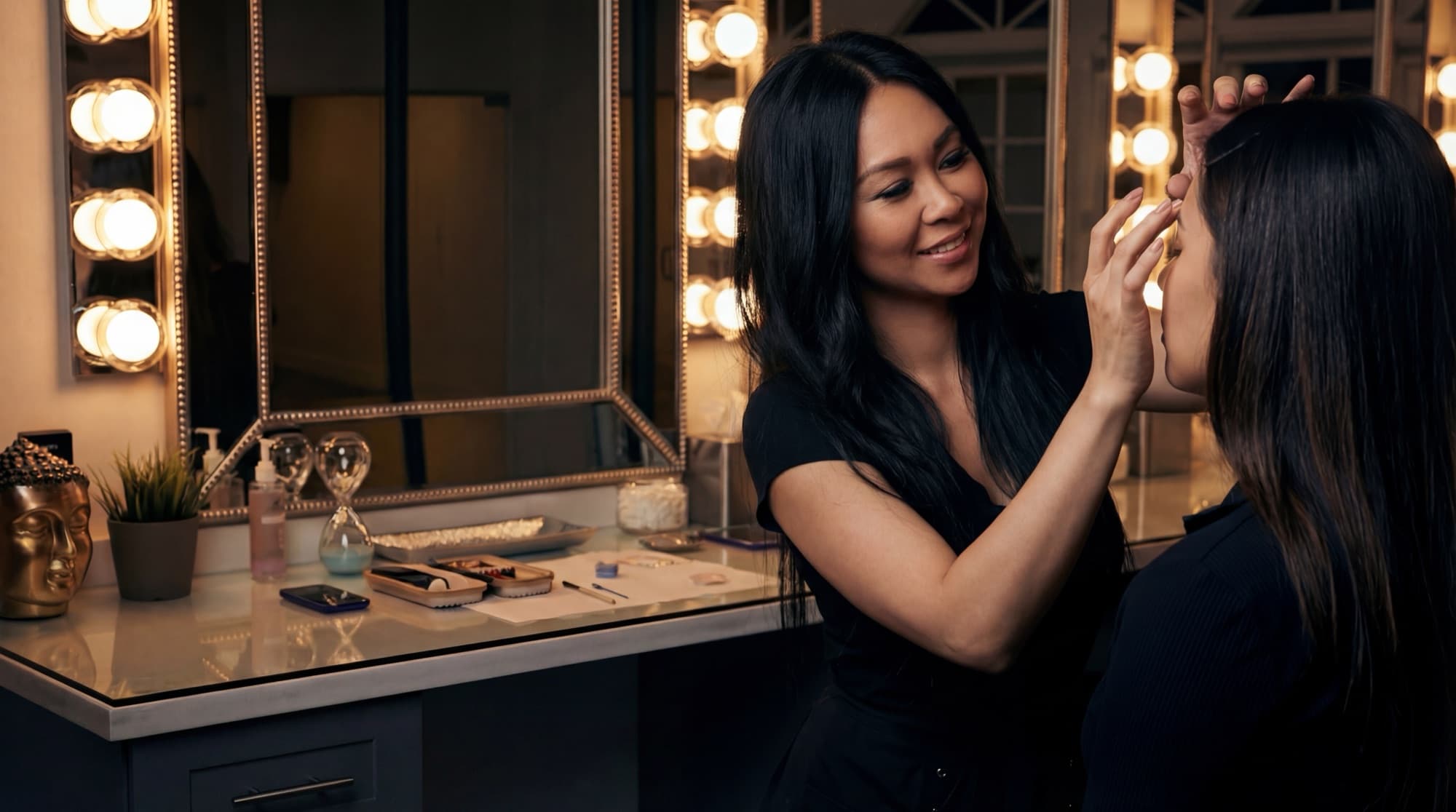Lindsey Ta in the Microblading LA studio