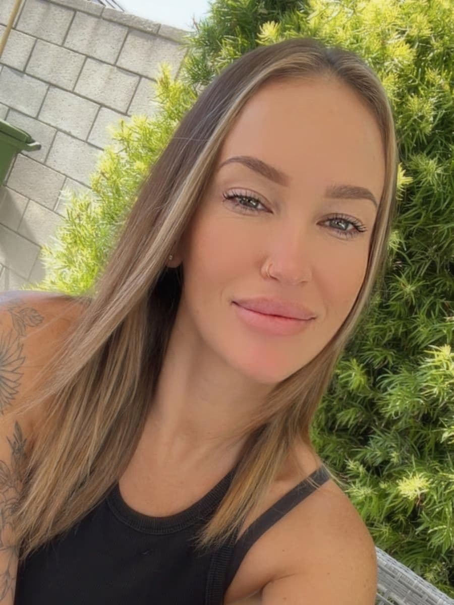 Selfie showing soft, natural-looking brows