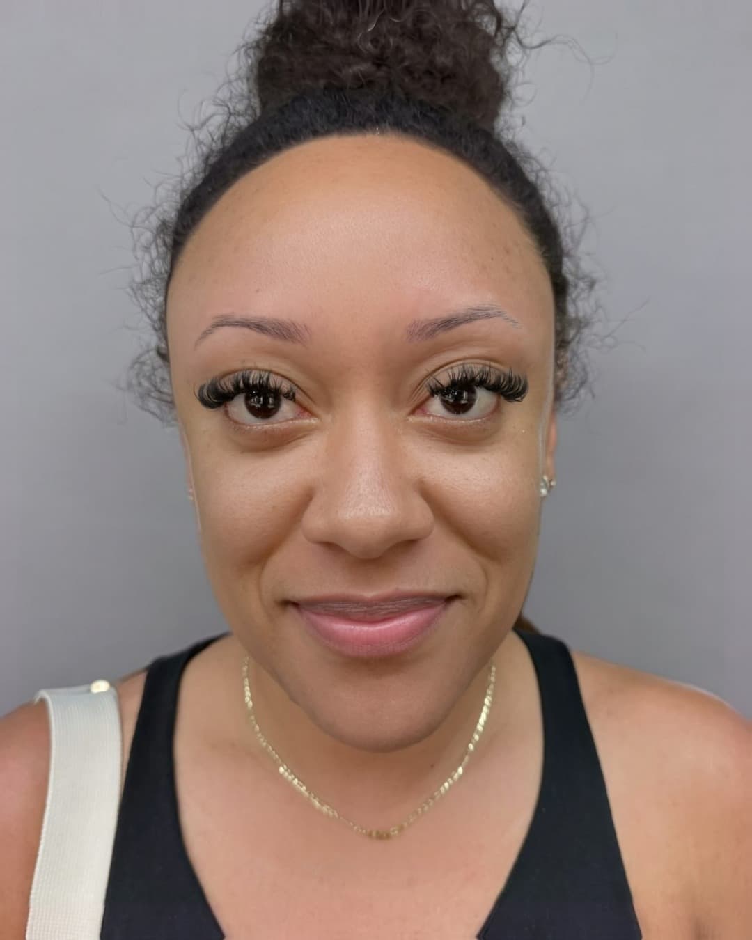 Nano Brows before — Sparse, thinning brows