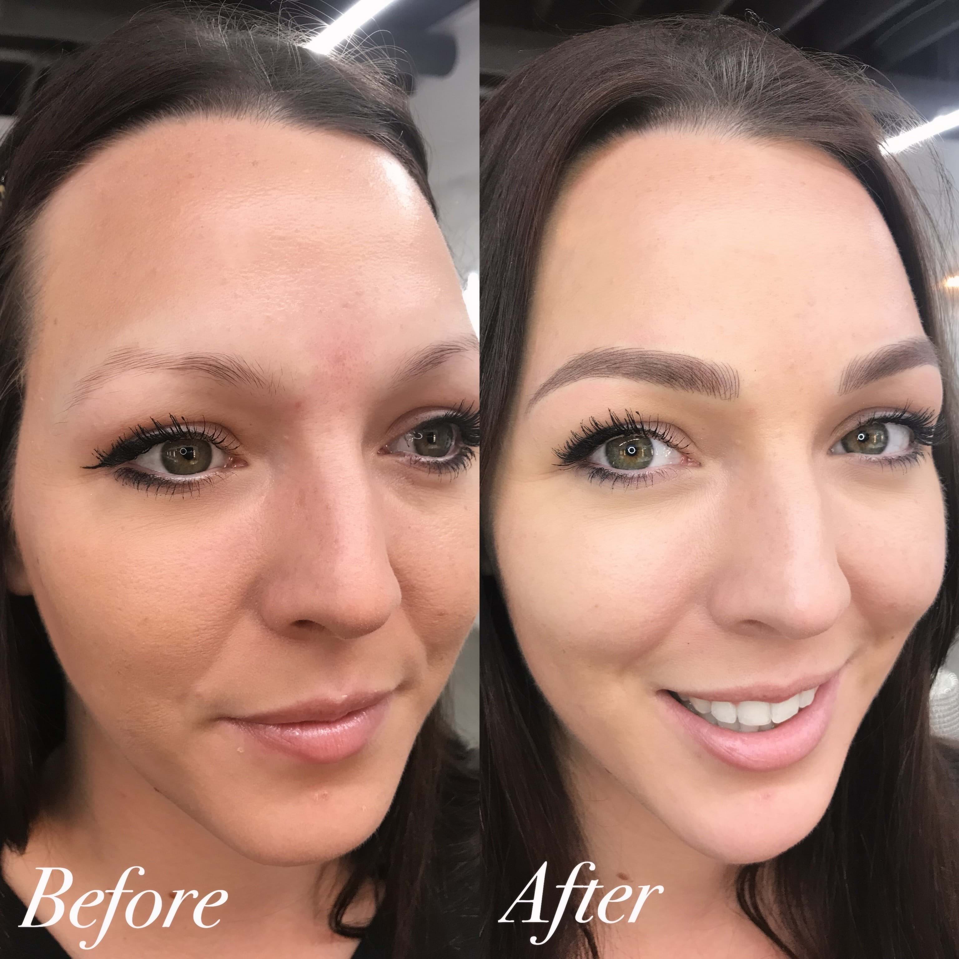 Brunette,Combo Brows