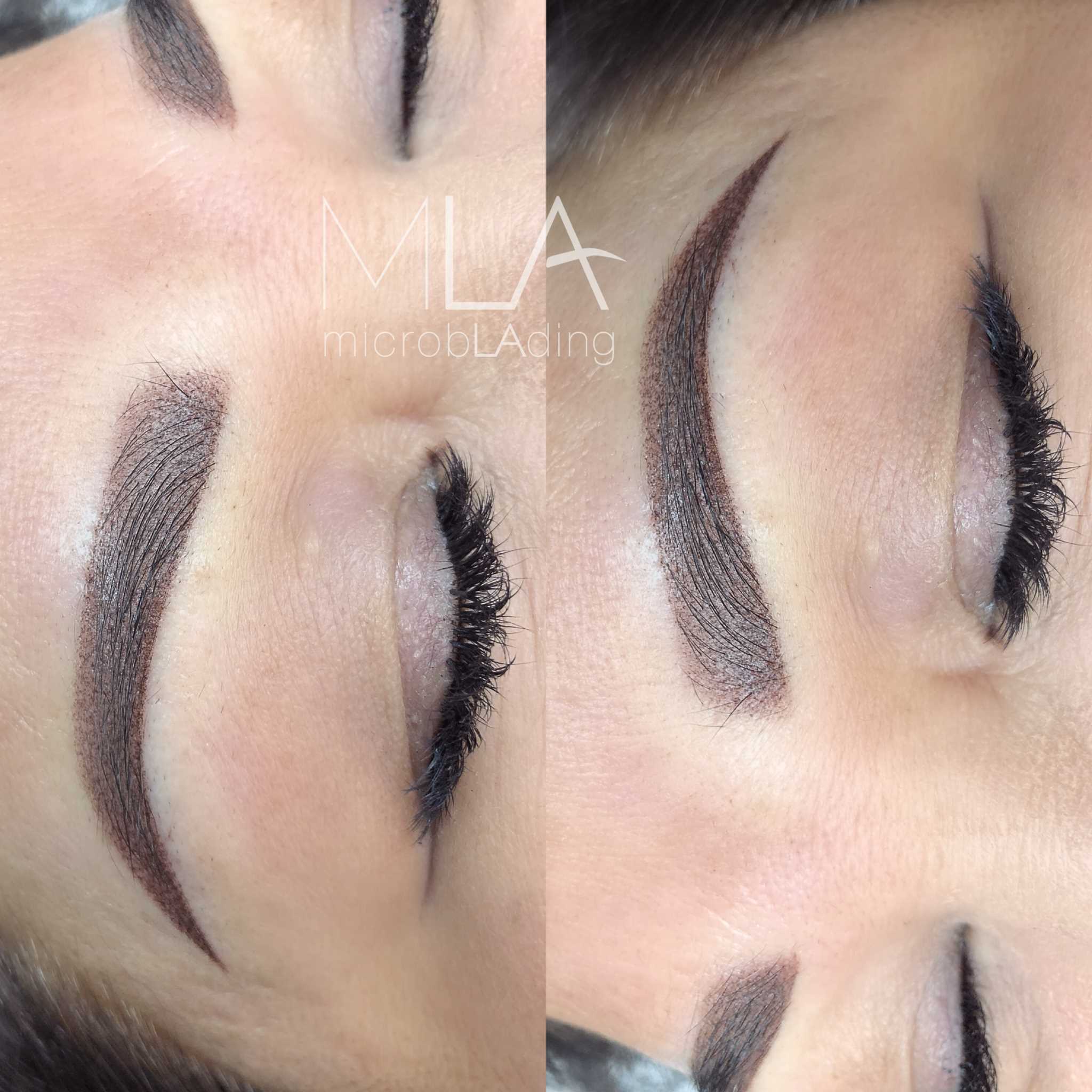 Black Hair,Powder Brows