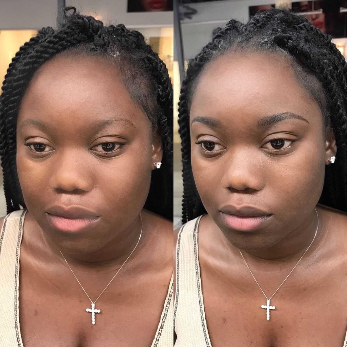 Combo Brows with Black Hair