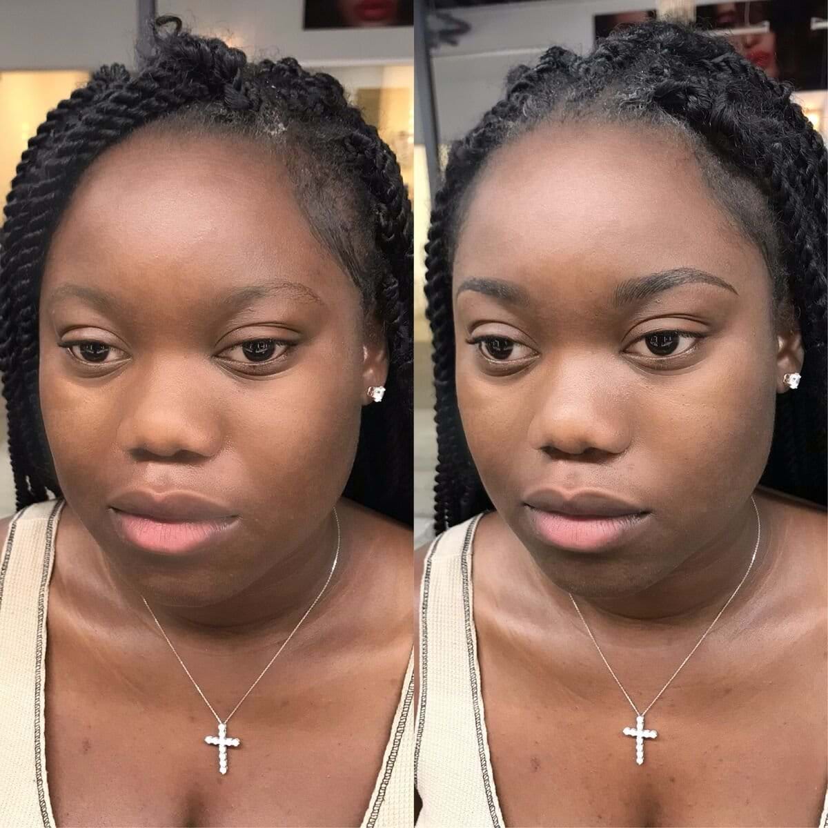 Combo Brows with Black Hair
