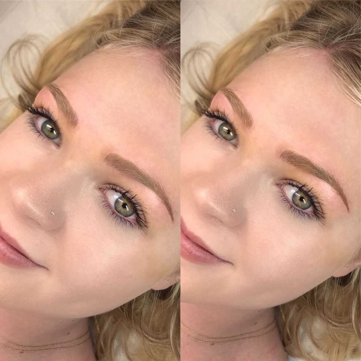 Blonde with Combo Brows