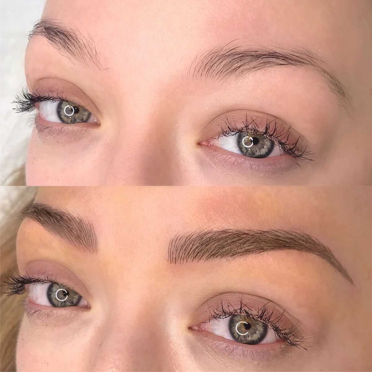 Blonde with Combo Brows