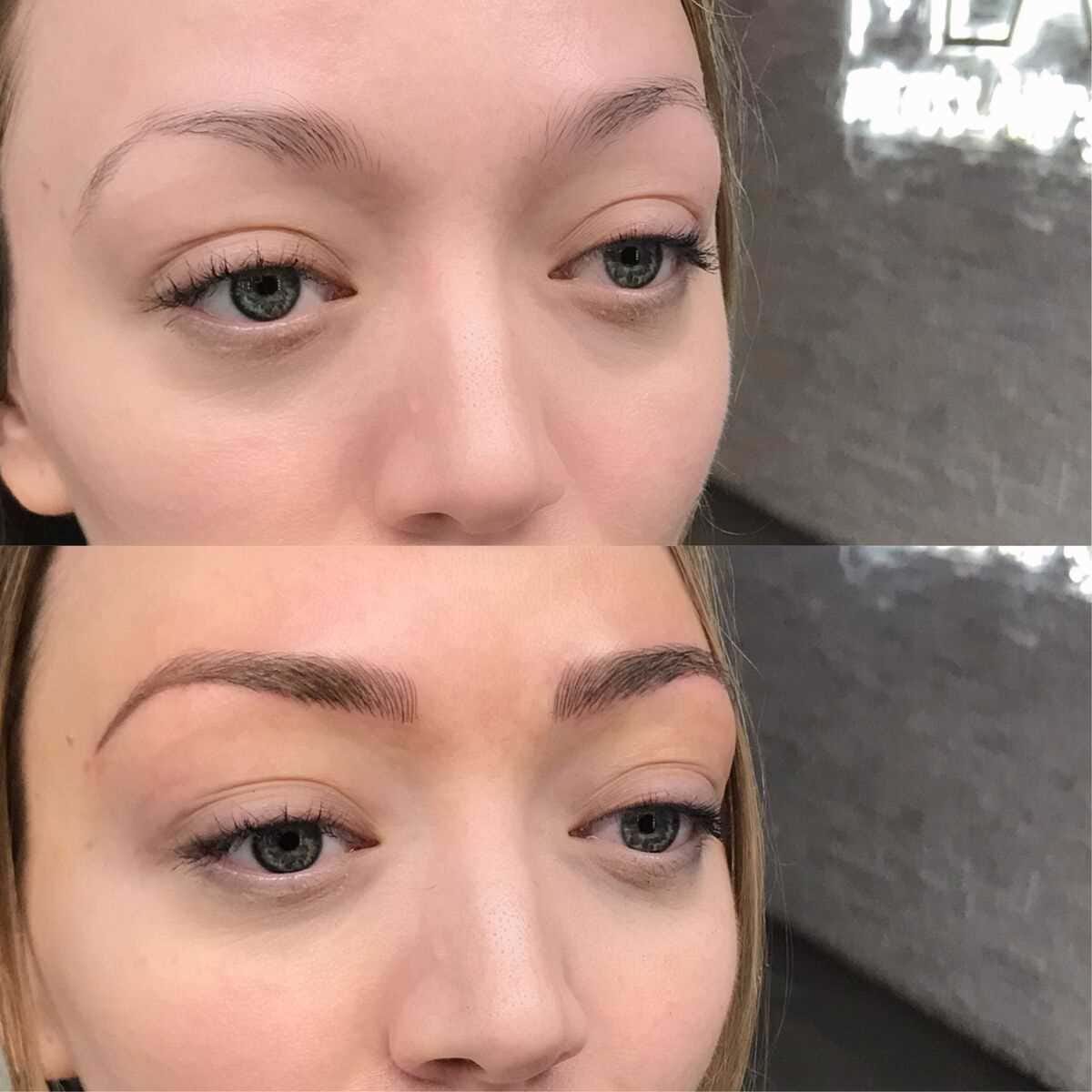 Blonde with Combo Brows
