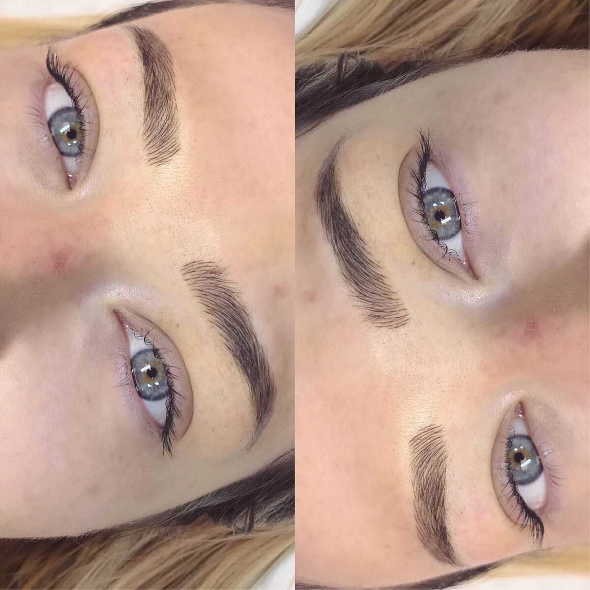 Blonde with Microblading