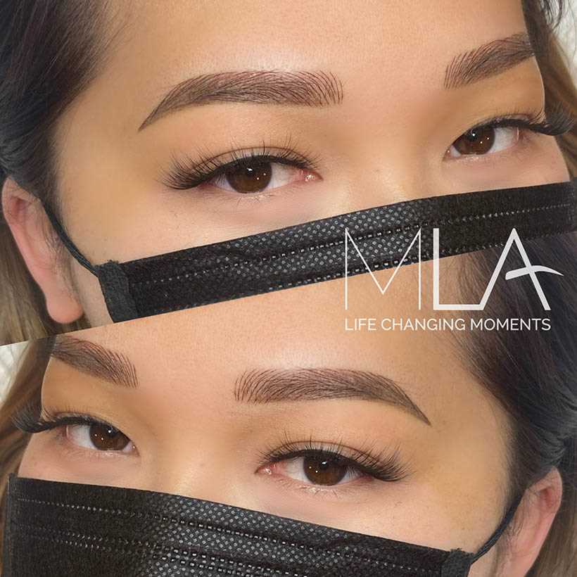 Combo Brows,Brunette,Asian brows