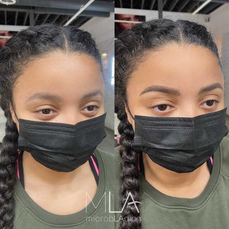 Combo Brows,before and after